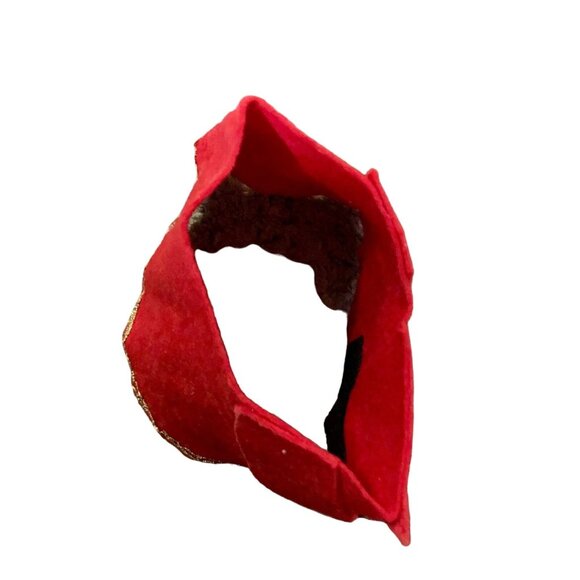 Two Vintage Handmade Craft Pieces Santa Head and Clothing Used - Picture 6 of 12